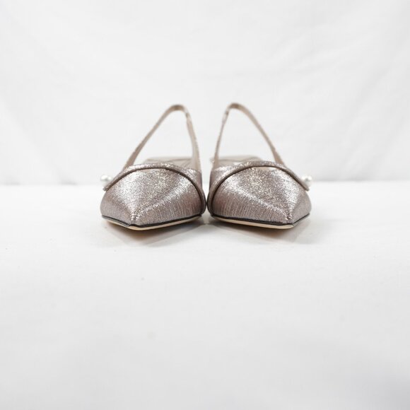 Jimmy Choo Amita 45 Slingback Pumps In Macaron Glitter - Picture 13 of 13